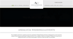 Desktop Screenshot of andaluciaweddings.com